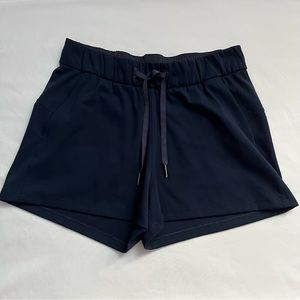 Lululemon Navy Blue On the Fly Short